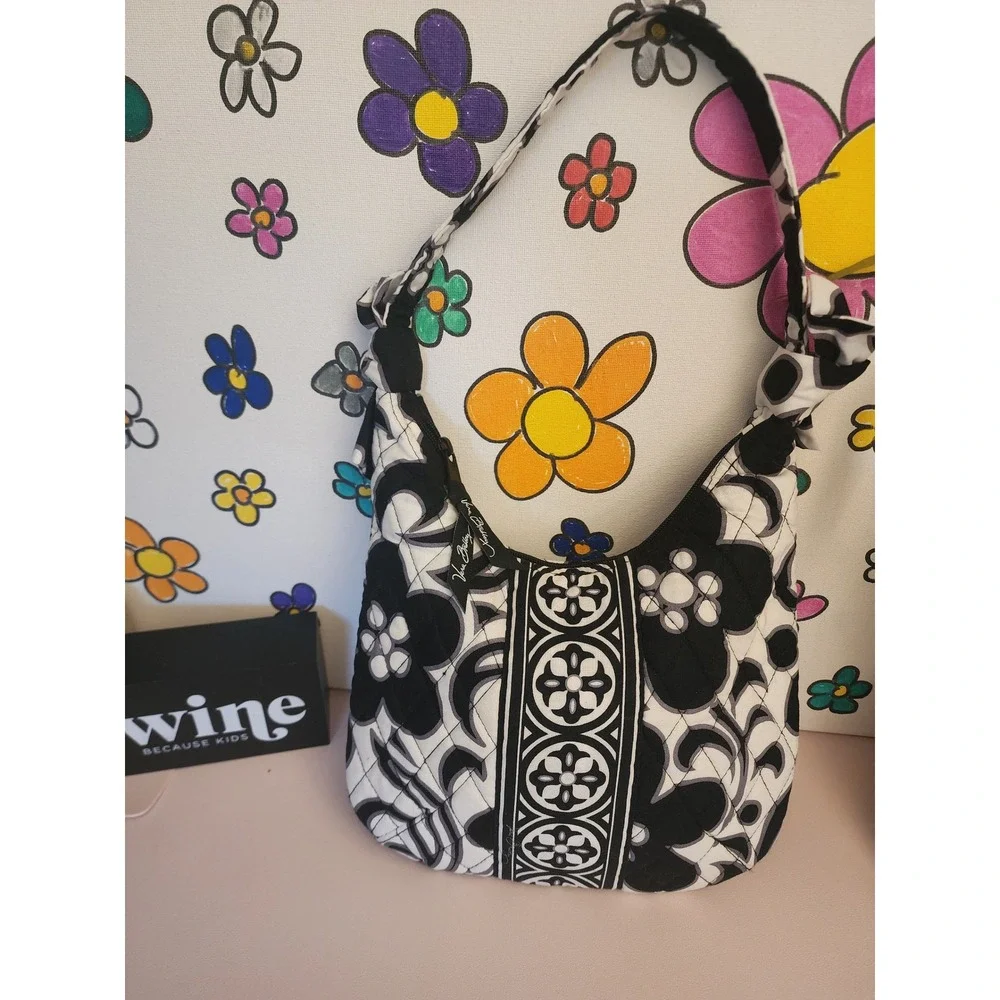 Vera Bradley Night and Day Tied Together Hobo Shoulder Bag Floral‎ NWOT